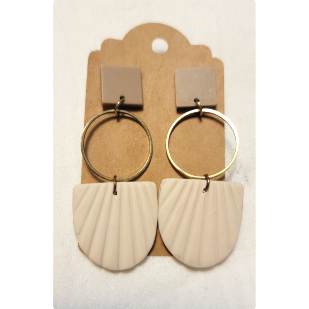 Long Stylish Clay Earrings